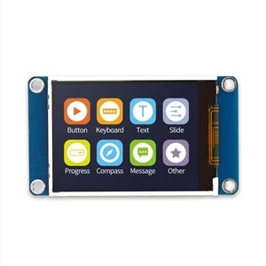 Módulo LCD UART serial inteligente com placa PCB para controle industrial