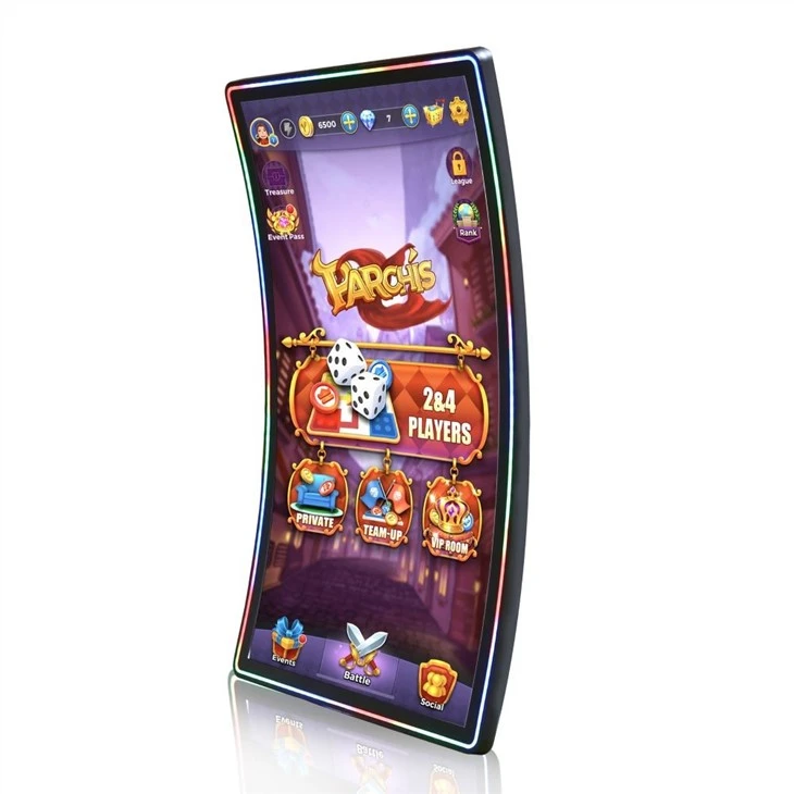 Factory OEM 32inch 4K Curved Surface Touch Monitor LED Bar For Casino Slot Machine