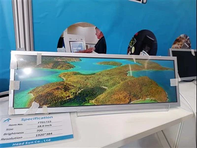 Monitor de tela esticada IPS LCD tipo barra de 18,6 polegadas